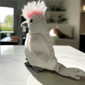 Ty Beanie Babies “ Kuku Cockatoo” Bird